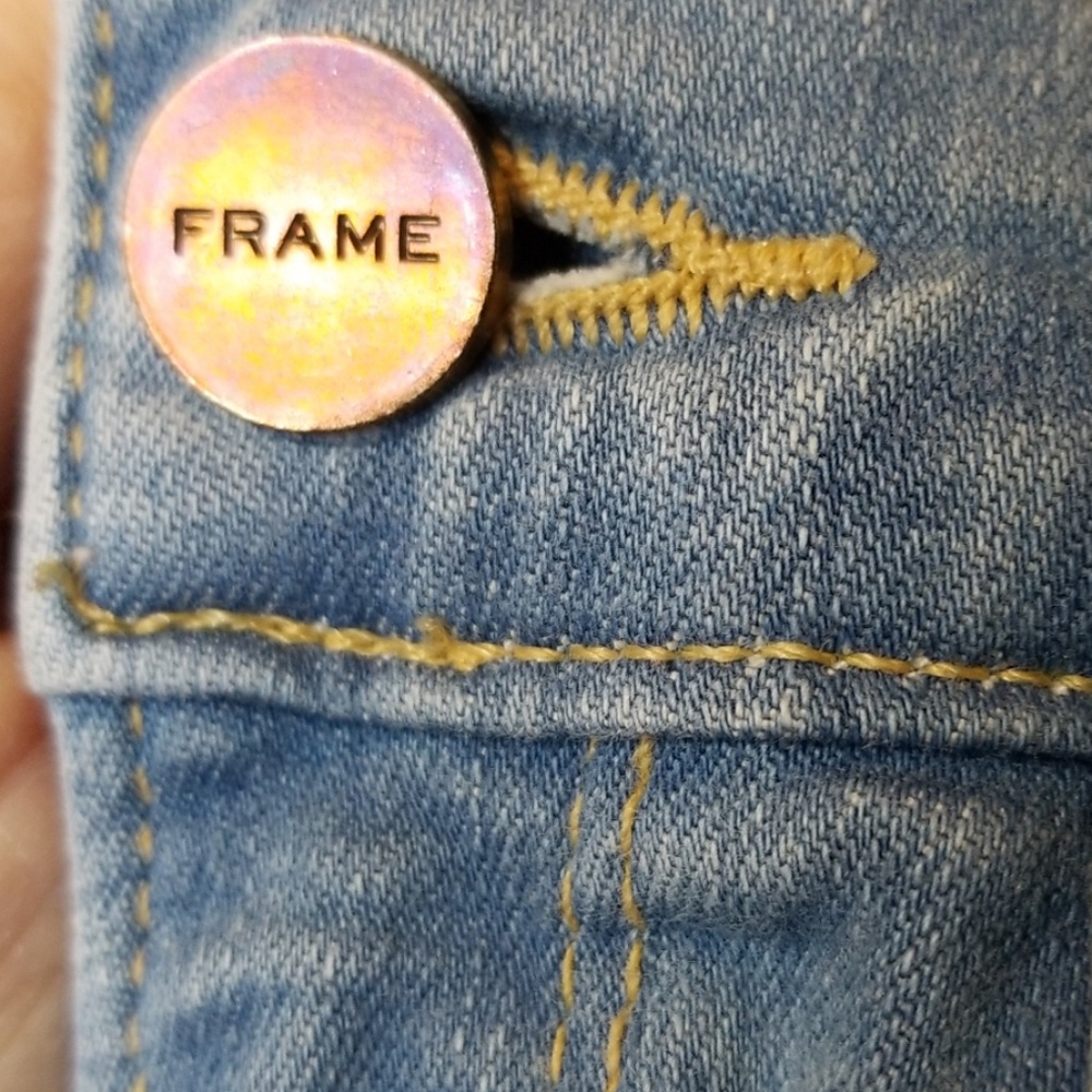 Frame Echo Park Women's Skinny Distressed Denim Jeans Size 26 - Picture 3 of 8